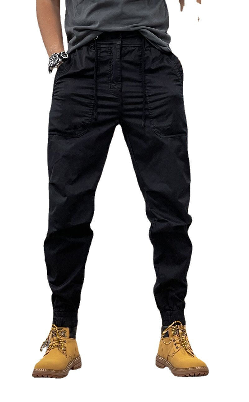 WW | Retro Herren Latzhose Mit Mehreren Taschen Und Elastischer Taille