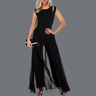 WW | Einfarbiger Damen Jumpsuit Aus Milchseide