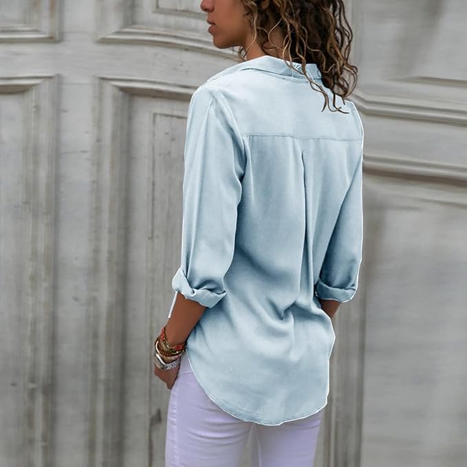 WW - Elegante Chiffonbluse für Frauen