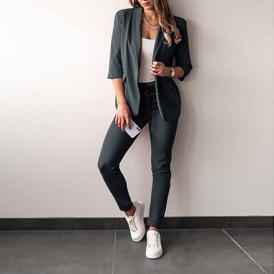 WW 2-teiliger Damenanzug | Stilvoller Blazer und Hose für Damen