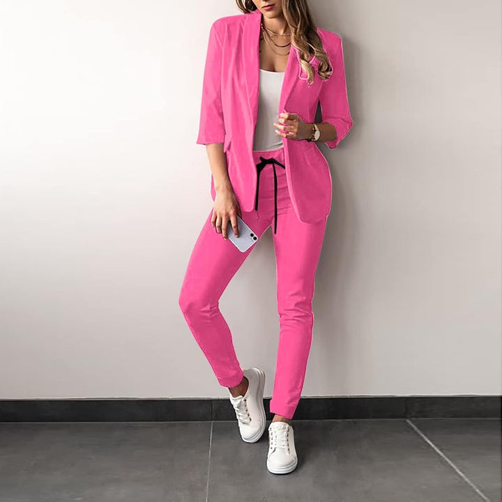 W&W Mode 2-teiliger Damenanzug | Stilvoller Blazer und Hose für Damen