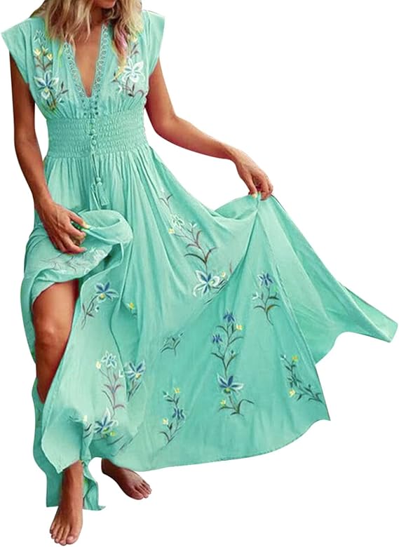 W&W Mode | Boho Kleid Mit Stickereien Für Einen Traumhaften Sommerlook