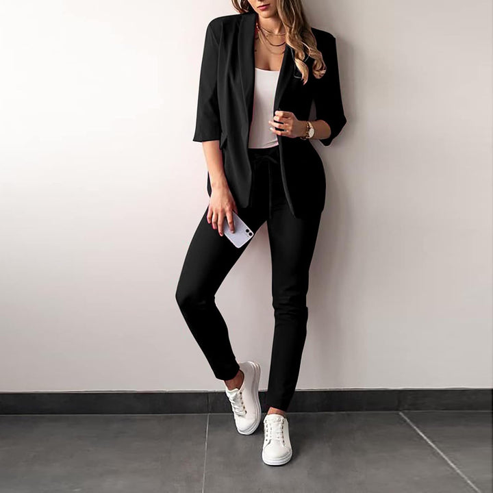 W&W Mode 2-teiliger Damenanzug | Stilvoller Blazer und Hose für Damen