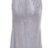 WW | Sling V-Ausschnitt Split Glitzerndes Abendkleid