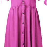 WW | Elegante Freizeitkleider mit V-Ausschnitt und Schnallenverschluss