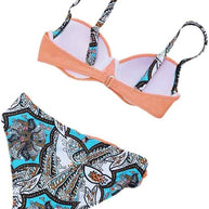 WW - Korallenrotes Bikini-Set mit Vichy-Karo