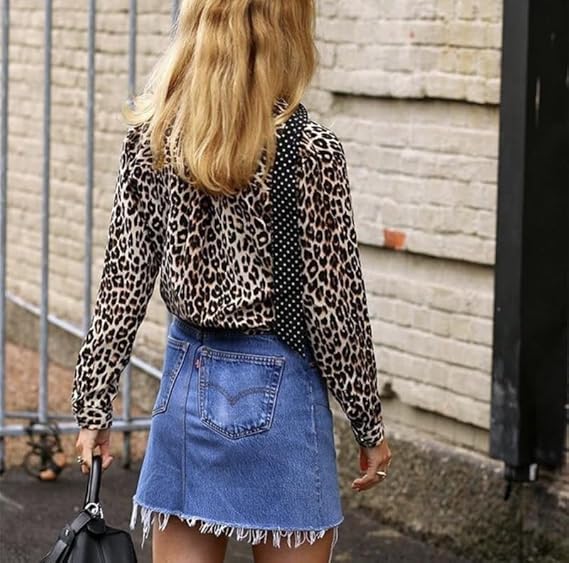W&W |  Trendige Bluse im Leo-Muster