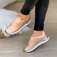 WW | Bequeme Leder Damen Sneakers