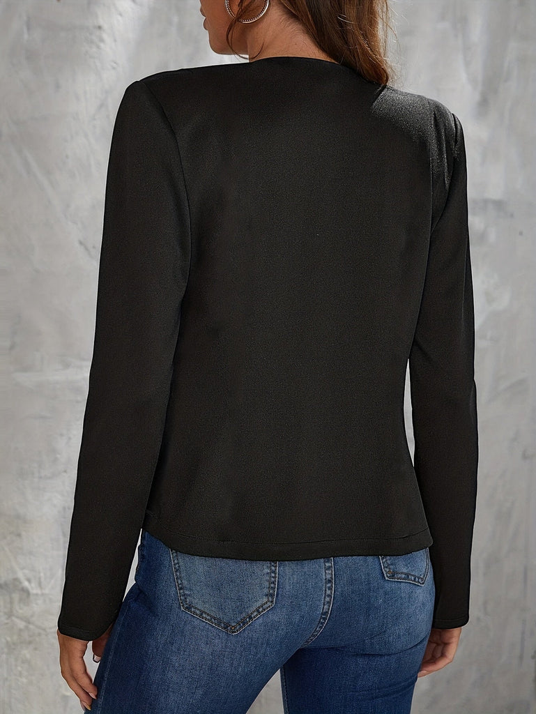 WW | Schwarzer Blazer mit Knöpfen