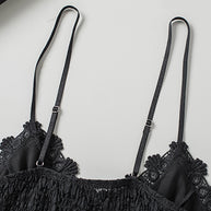 WW | V-Ausschnitt Spitze Cropped Cami