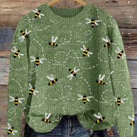 WW | Charmanter Strickpullover mit Bienenstickerei