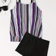 WW | Tankini-Set mit Streifen und Punkten