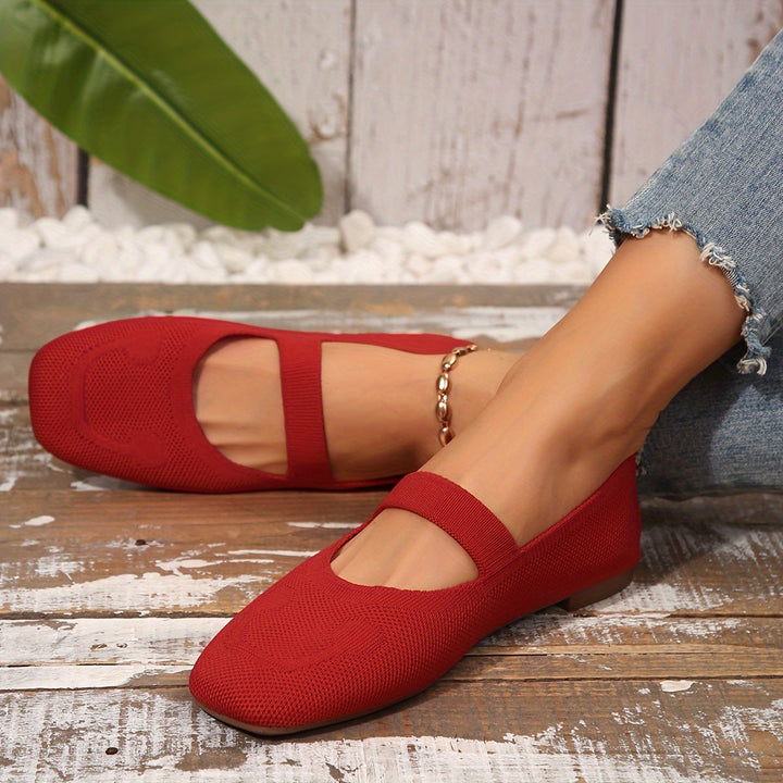 W&W Mode | Einfarbige Ballerinas Mit Schnürbarem Rücken
