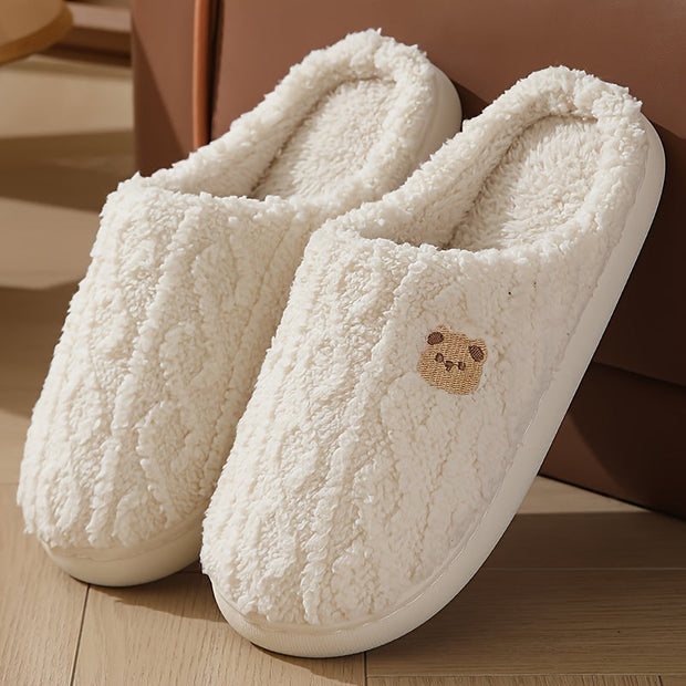 WW | Kuschelige Plüschgefütterte Winterpantoffeln – Warm Und Bequem Für Den Winter
