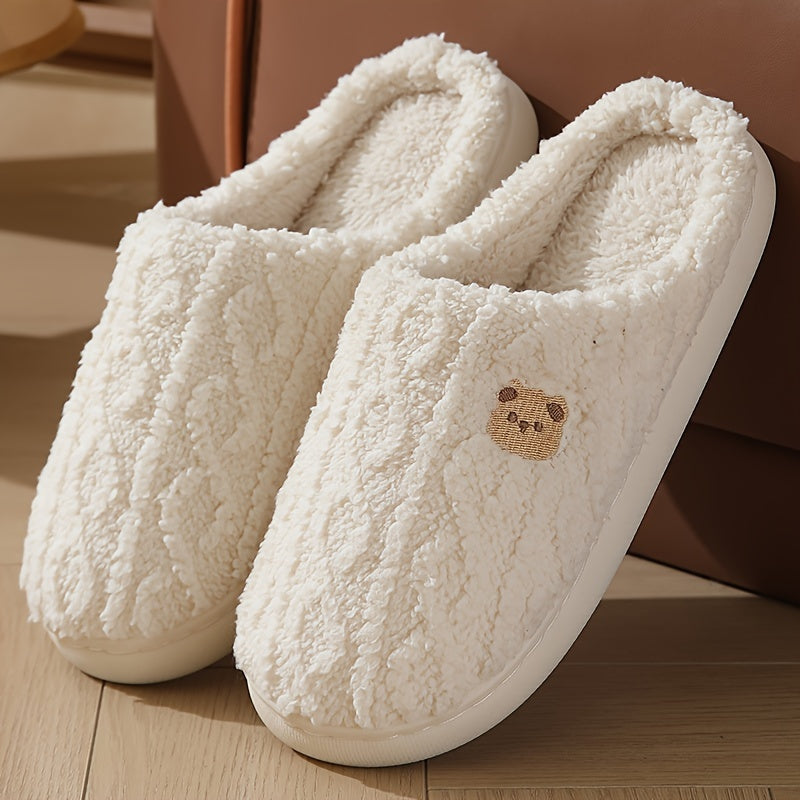 WW | Kuschelige Plüschgefütterte Winterpantoffeln – Warm Und Bequem Für Den Winter