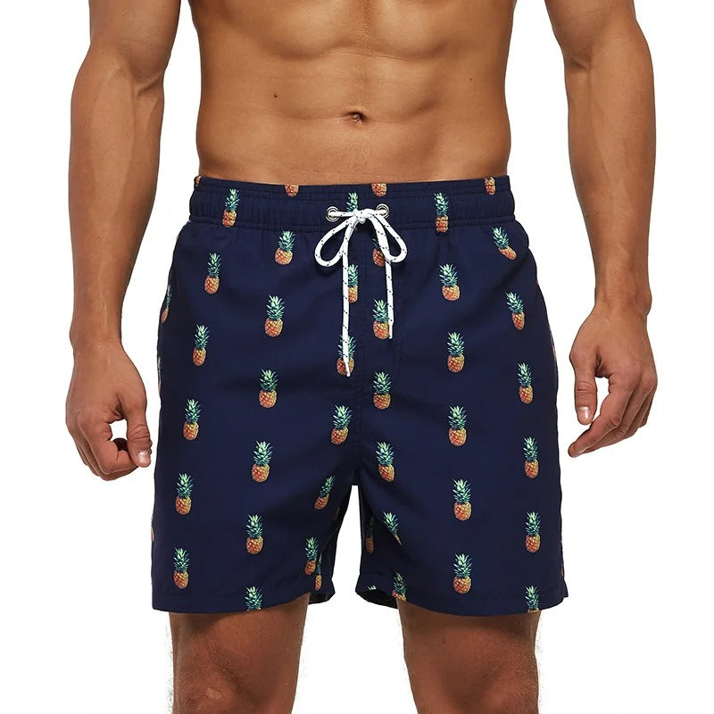 WW | Atmungsaktive Badeshorts mit Funky Print für Männer