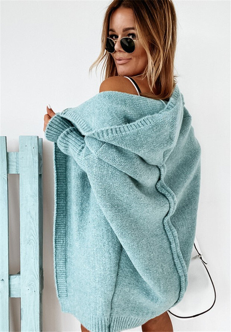 WW | gestrickte Cardigan - oversized Damenpullover