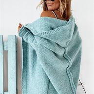 WW | gestrickte Cardigan - oversized Damenpullover