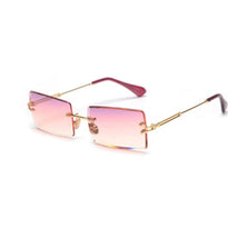 WW | Modische Rechteckige Sonnenbrille Im Retro Stil