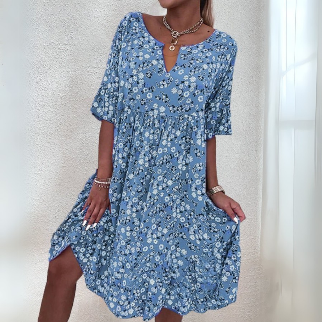 WW | Damen Freizeit Blumenkleid