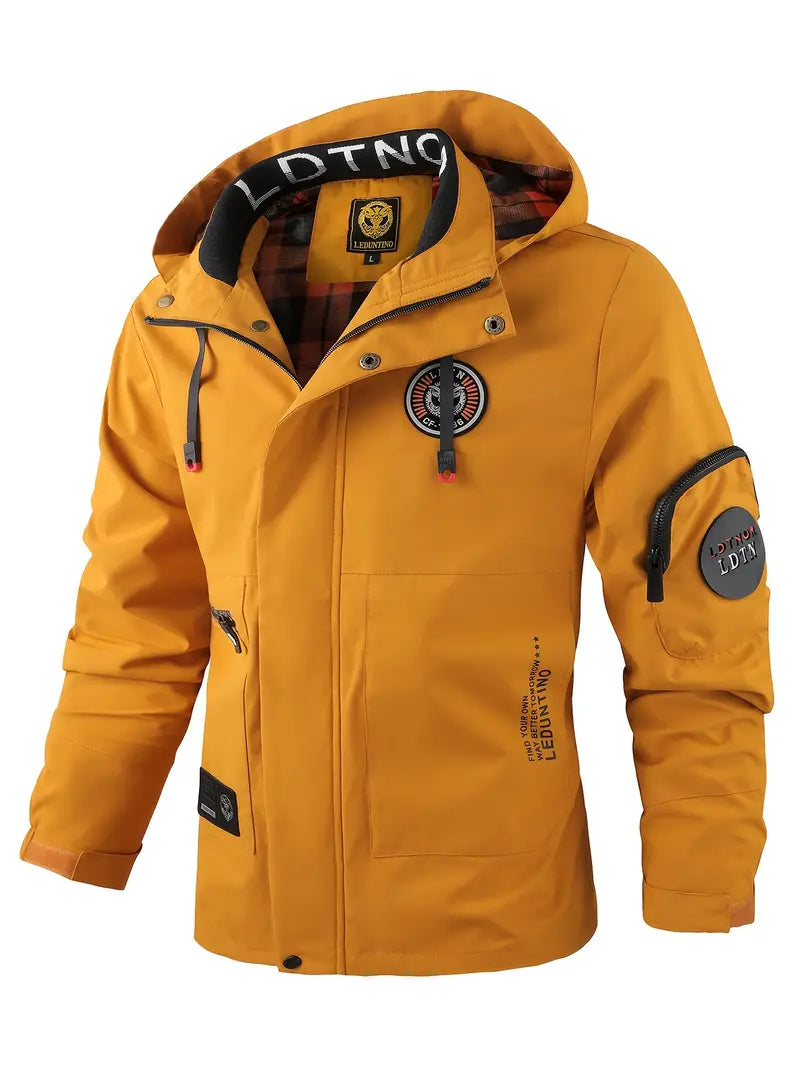WW | Lightweight Men's Outdoor Jacket, windproof and waterproof with hood