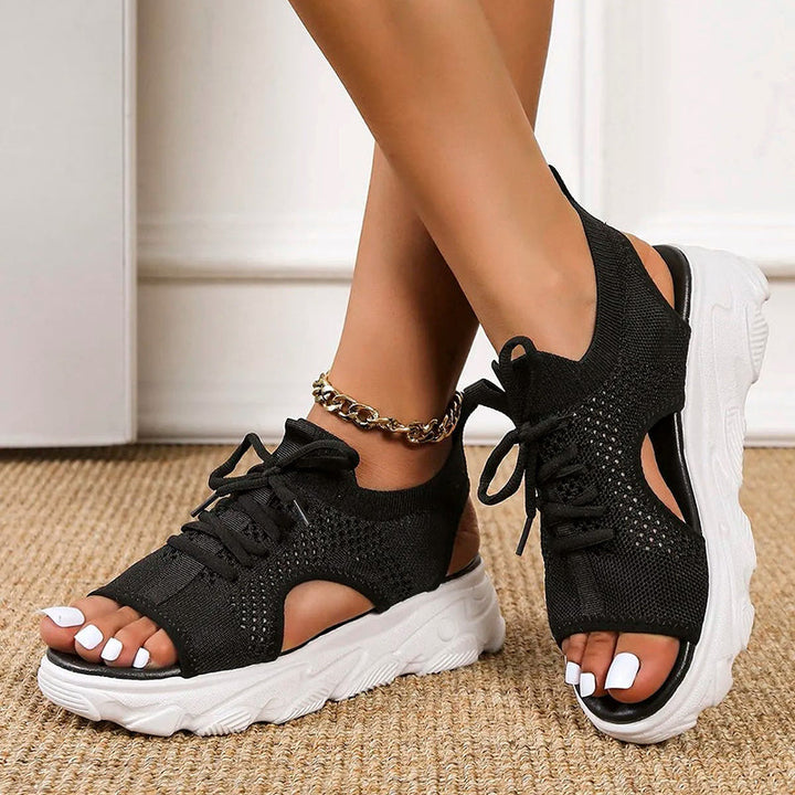 W&W Mode | Orthopädische Plateausandalen