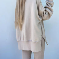 WW | Damenanzug Im Lockeren Stil Mit Langen Ärmeln – Winterset