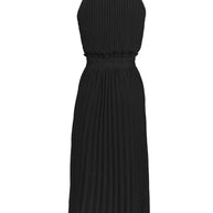 WW | Elegantes X-Sommer Midikleid mit Rundhalsausschnitt und Gesch Gathered Taille
