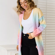 WW | Engel Flügel Vollgröße Gradient Offene Vorderseite Cardigan