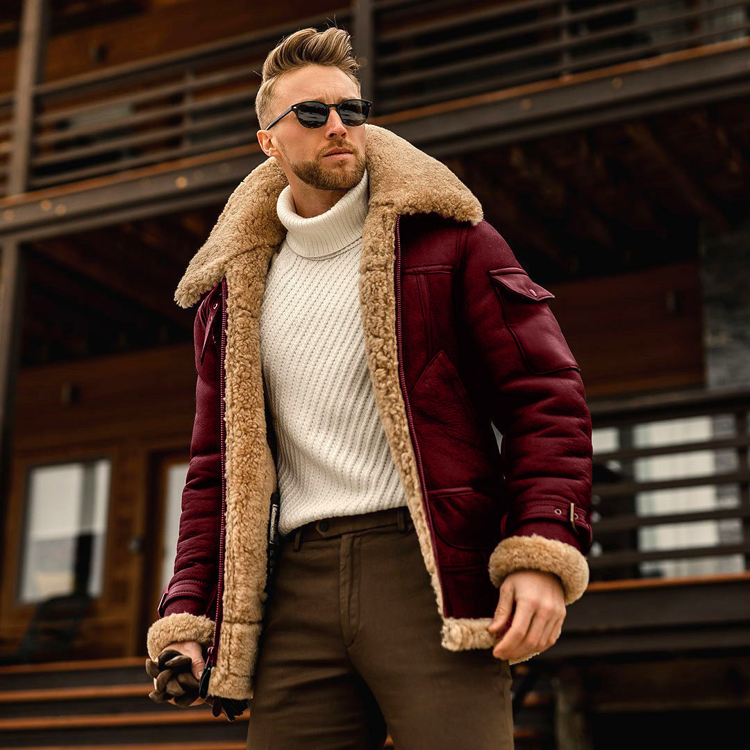 W&W Mode - Herren Winter Jacke gefüttert