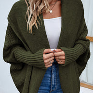 WW | Eleganter Herbst Strickcardigan mit Dolmanärmeln für Frauen