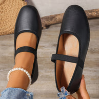 WW | Elegante Weiße Mary Jane Ballerinas