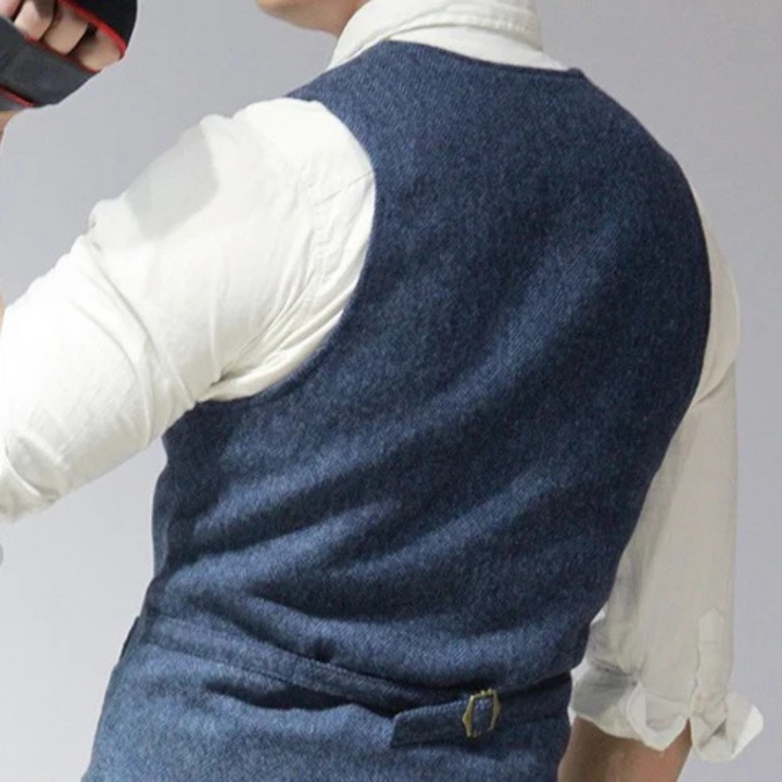 W&W Mode | Stilvolle Herren Weste Im Denim Look