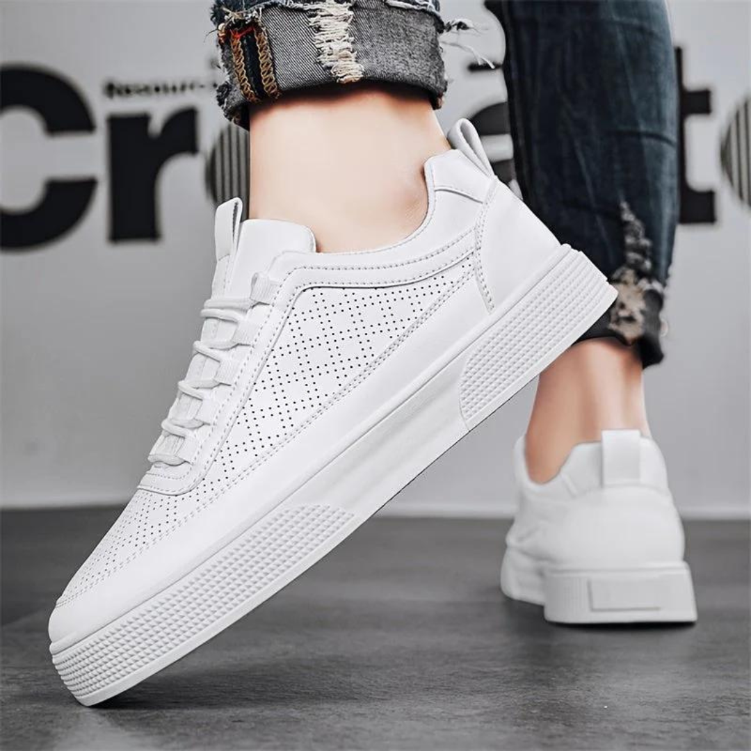 W&W Mode | Bequeme Lässig Weiße Herrenschuhe