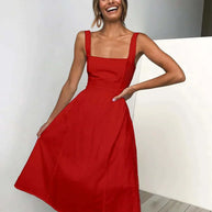 WW | Party Einfarbiges Kleid