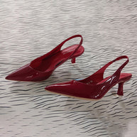 WW | Einfarbige, Temperamentvolle High Heels mit Spitzer Zehenpartie