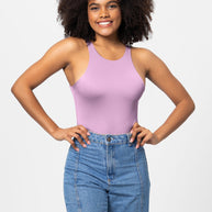 WW | Vollgröße Rundhalsweite Träger Bodysuit