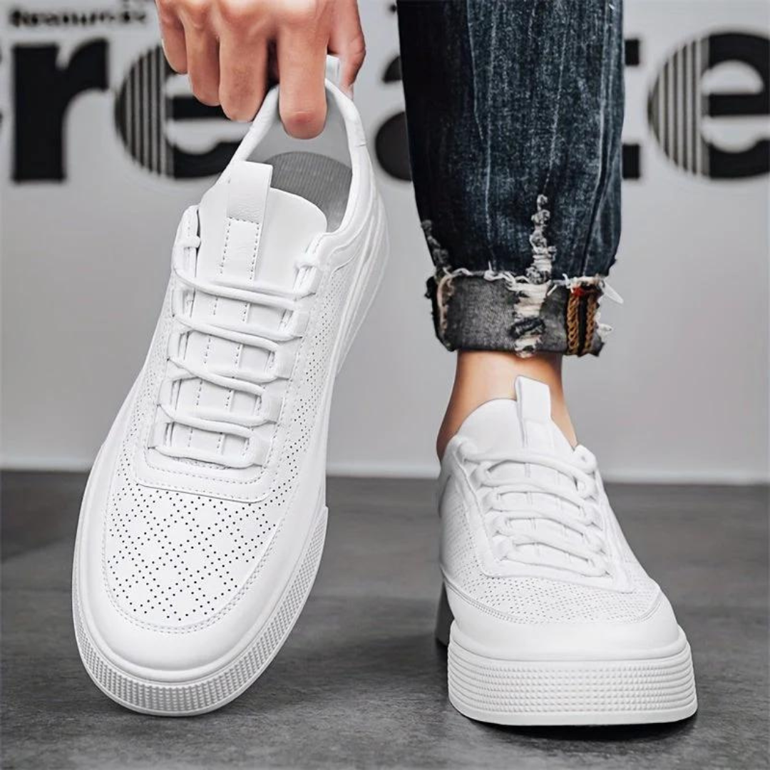 W&W Mode | Bequeme Lässig Weiße Herrenschuhe
