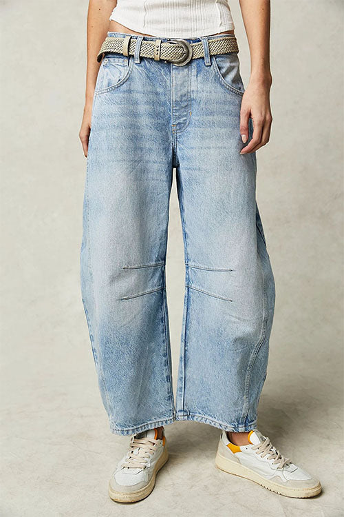 W&W Mode | Rosiedress Mid Rise Barrel Leg Jeans