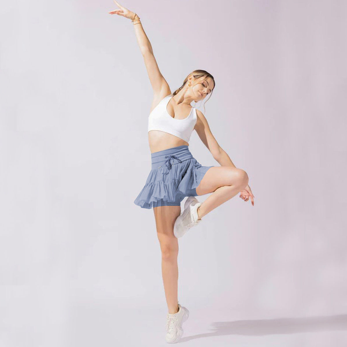 WW | Hohe Taille Minirock Mit Sicherheitsshorts