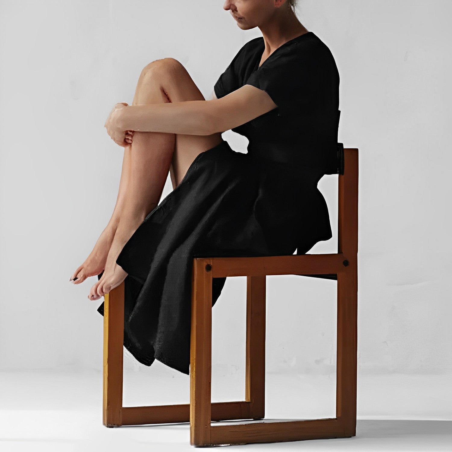 WW - Strickkleid mit Schnürung und Taschen