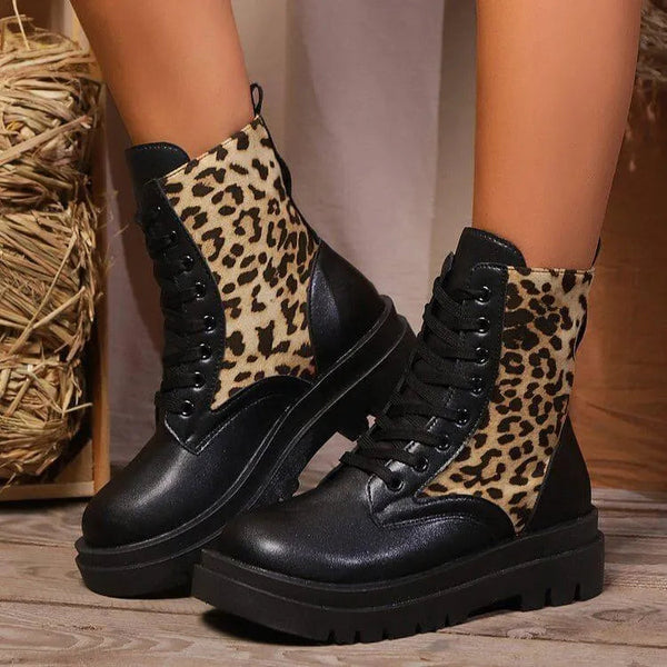 WW | Damen Leoparden Martin Stiefel