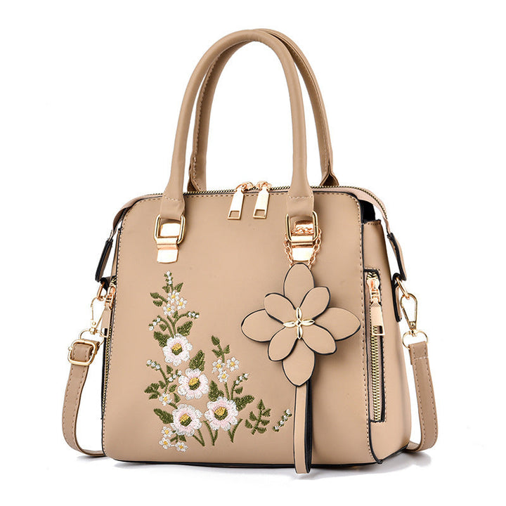 W&W Mode | Bestickte Handtasche Für Damen Mit Schulter Und Messenger Design