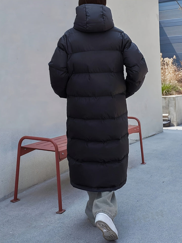 W&W Mode Lange Fleece Puffer Winterjacke Für Frauen | Ideal Für Winter