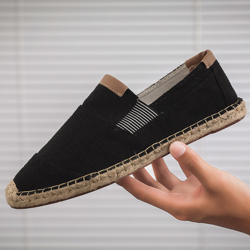WW | Stilvolle Leichte Canvas Loafer Für Herren