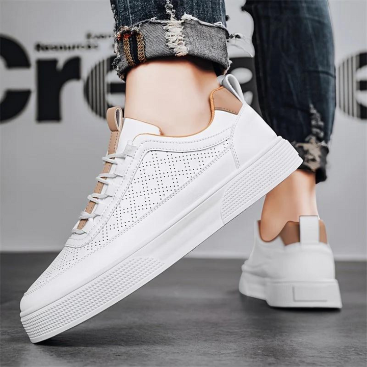 W&W Mode | Bequeme Lässig Weiße Herrenschuhe
