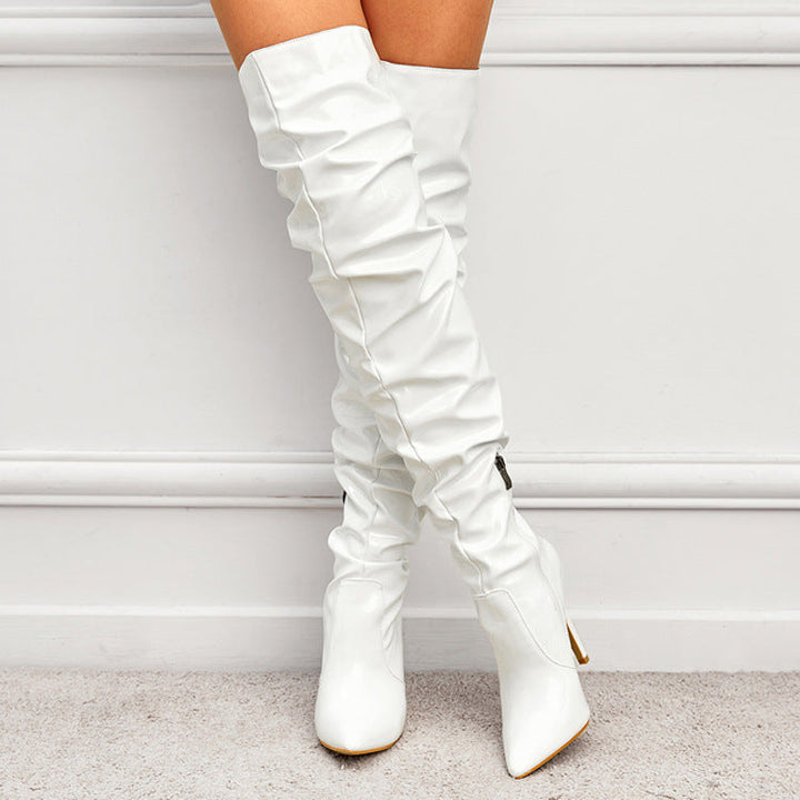 W&W Mode | Kniehohe Lange Stiefel Für Frauen Mit Super Hohem Absatz Für Partys