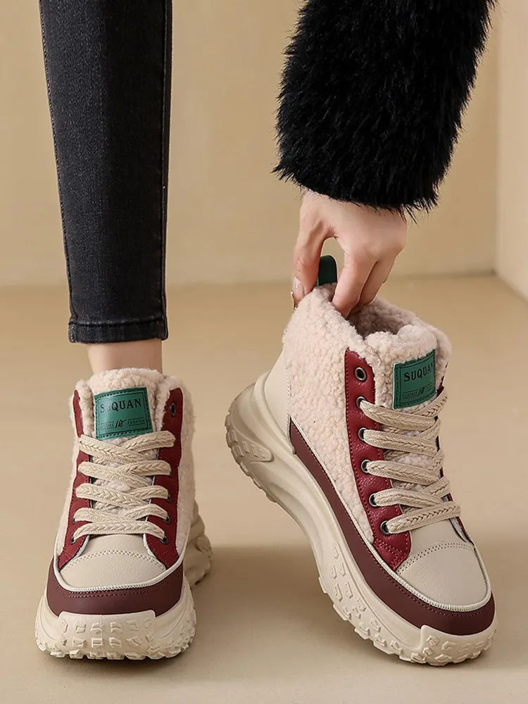 W&W Mode | Schneestiefel Für Frauen Mit Dicker, Warmer Sohle