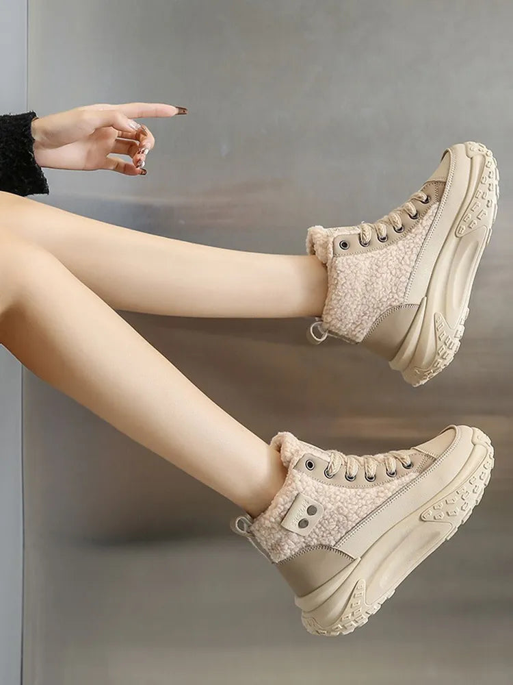 W&W Mode | Schneestiefel Für Frauen Mit Dicker, Warmer Sohle