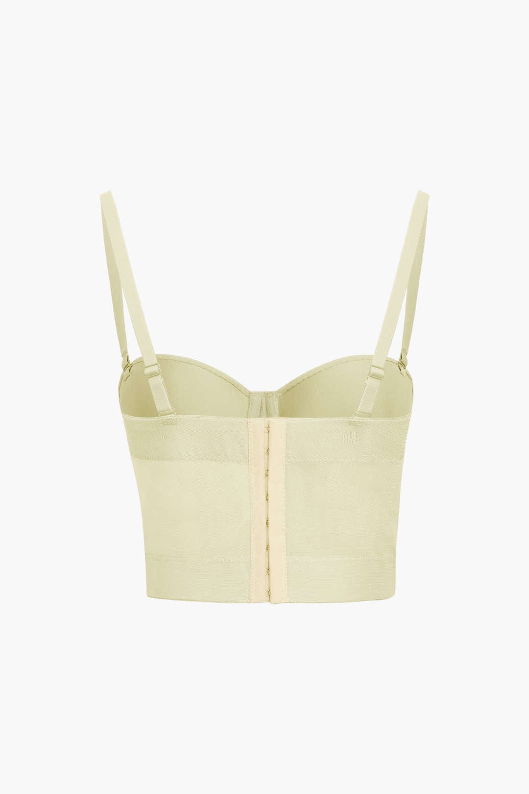 W&W Mode | Figurbetontes Bustier Top Mit Bügel Cups Und Transparenter Mesh Struktur